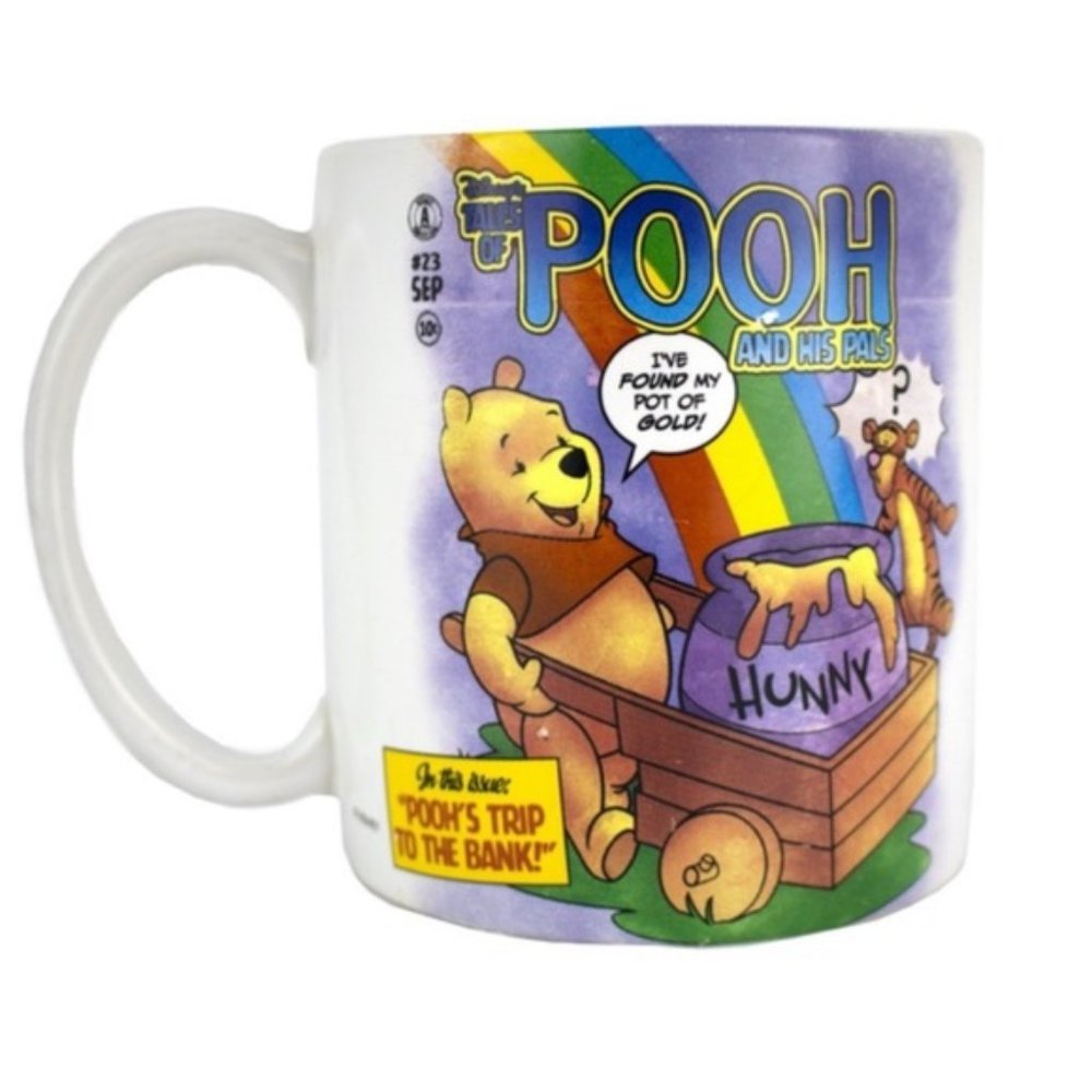 Vintage Disney Winnie the Pooh and Pals Rainbow Mug